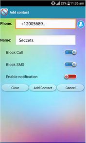 bloqueador de SMS, imagem bloqueador de chamadas