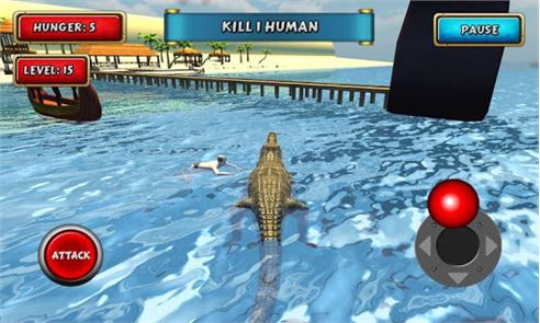 Crocodile Simulator Beach Hunt image
