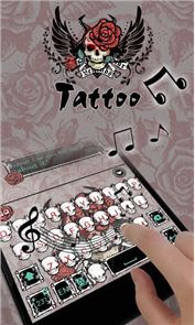 Tattoo Go Keyboard theme image