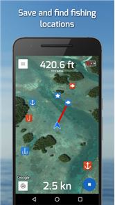Pontos de pesca: GPS & imagem previsão