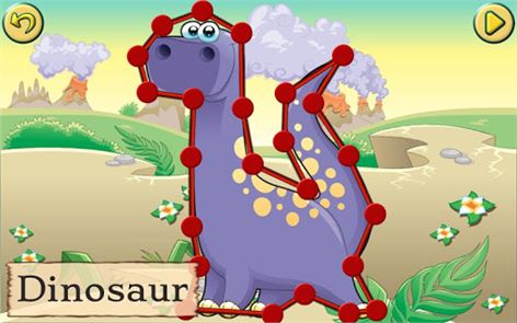 Dinosaur Kids Connect the Dots image