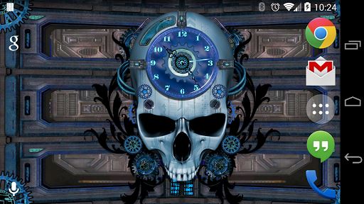 Steampunk Clock Free Wallpaper image