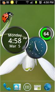 Rings Digital Weather Clock image