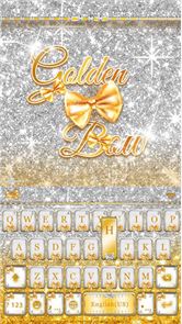 Golden Bow Kika Keyboard Theme image