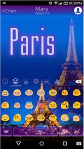 Emoji Keyboard-Paris,Emoticons image