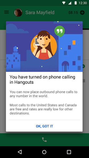 Hangouts Dialer - Call Phones image