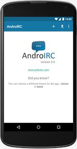 AndroIRC image
