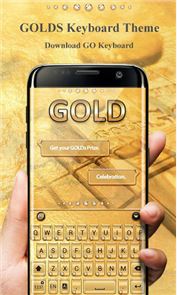 Gold Pro GO Keyboard Theme image