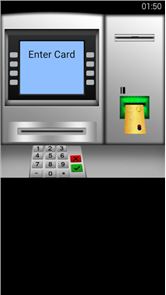 imagen de caja y dinero simulador de cajero automático