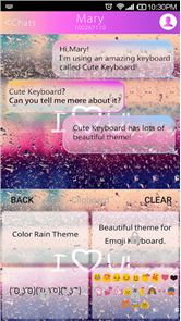 COLOR RAIN Emoji Keyboard Skin image