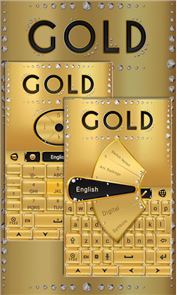 gold go keyboard theme image