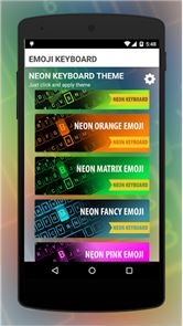Emoji Smart Neon keyboard image