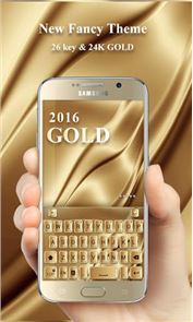 Gold 2016 GO Keyboard Theme image