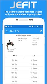 JEFIT Workout Tracker Gym Log image