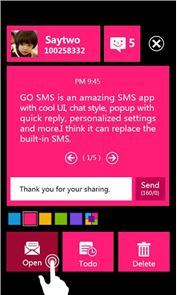 GO SMS PRO WP8 Popup ThemeEX image