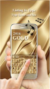 Oro 2016 imagen Teclado Theme GO