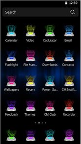 Colores holograma imagen Tema 3D