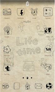 Life time go launcher theme image