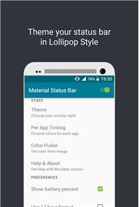 Material Status Bar Lollipop image