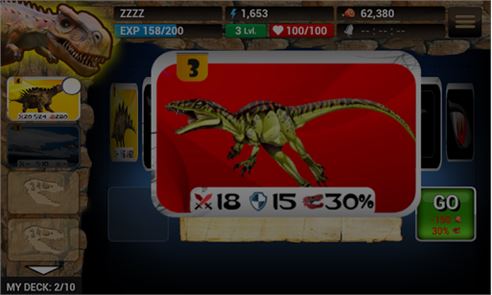 Dinosaur Online Card Wars image