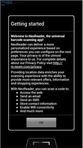 NeoReader QR &amp; imagem Barcode Scanner