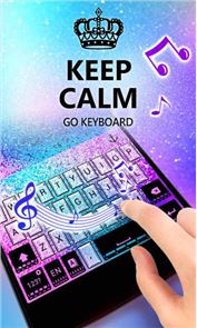 Keep Calm GO Keyboard theme image