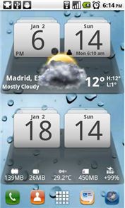 MIUI Digital Weather Clock image