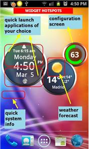Rings Digital Weather Clock image