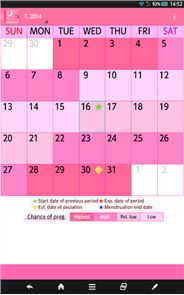 Woman's DIARY period・diet・cal image