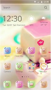 Marshmallow Candy Face Theme image