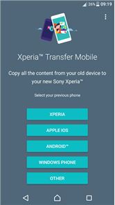 Transferencia de imagen móvil Xperia ™