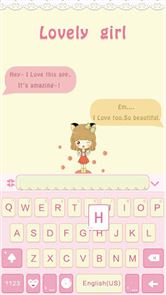 Lovely Girl for Emoji Keyboard image