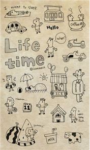 Life time go launcher theme image