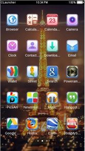 Paris Night Eiffel Tower Theme image