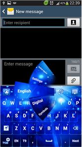 GO Keyboard Glow Blue image