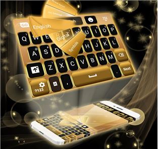 Neon Gold GO Keyboard image