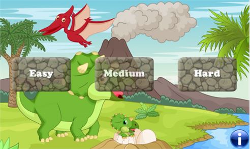 Dinosaurios imagen juego para niños pequeños