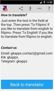 Filipino English Translator image