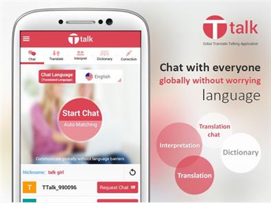 Ttalk-Translate Chat,Interpret image