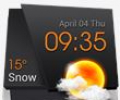 3D Clock Current Weather Free