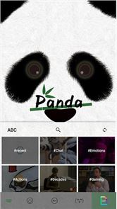 Panda Kika Keyboard Theme image