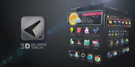 Glass Tech 3D Live Theme image