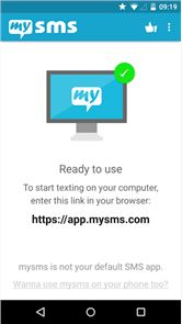 mysms SMS Text Messaging Sync image