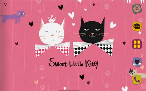 Sweet Kitty Atom Theme image