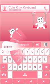 GO Keyboard Cute Kitty Theme image