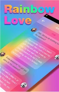 Rainbow Love Emoji Keyboard image